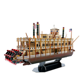 3D Paper Boat Model Kits Toy Wooden Ship