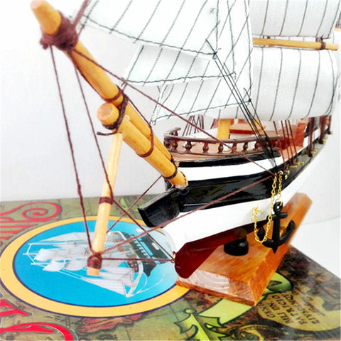 DIY Handmade Assembly Ship Craft Wooden Sailing Boat