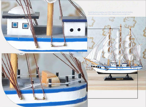 Wooden Ship Model Pirate Sailing Boats