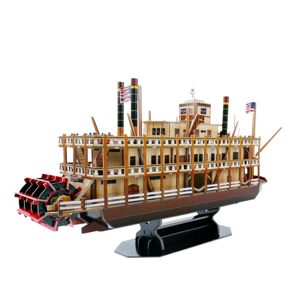 3D Paper Boat Model Kits Toy Wooden Ship