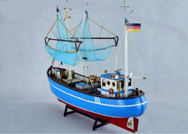 Pellworm Crab Fishing Boat Wooden Ship Model