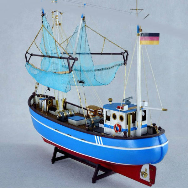 Pellworm Crab Fishing Boat Wooden Ship Model