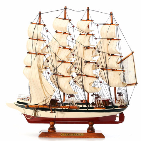 DIY Handmade Assembly Ship Craft Wooden Sailing Boat