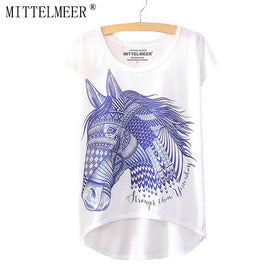 Causal Loose Horse T Shirt Summer