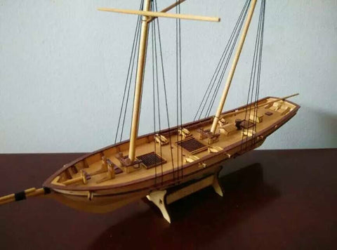 Classics Antique Wooden Sail Boat Model Kits Harvey