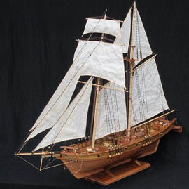 Classics Antique Wooden Sail Boat Model Kits Harvey
